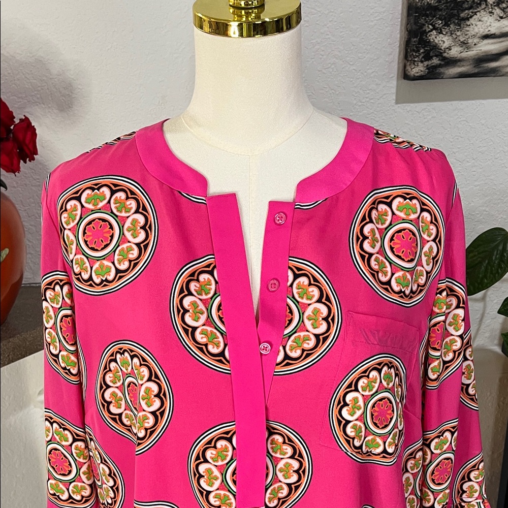 Crown & Ivy Pink Patterned Dress - Picture 4 of 12